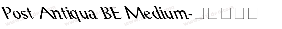Post Antiqua BE Medium字体转换